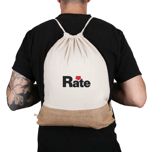 Quetico 8 Oz Cotton & Jute Drawstring Bag image thumbnail