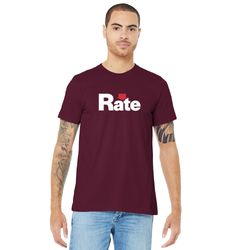 Image of Rate - Jersey Tee - Maroon