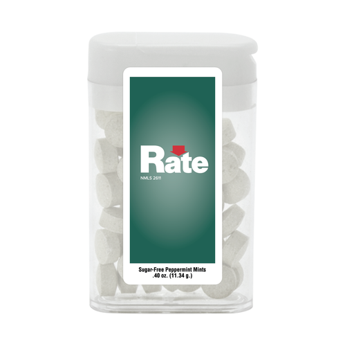 Rectangular Flip Top Mint Dispenser - GRN/Rate image thumbnail