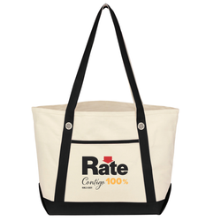 Image of Contigo - Medium Cotton Canvas Sailing Tote Bag