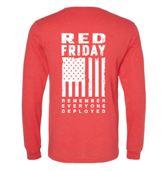 Image of Red Friday - Heather CVC Long Sleeve Tee - Unisex