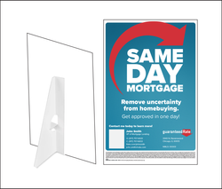 Image of Same Day Mortgage Table Top Easel 11 x 17 (Personalized) 
