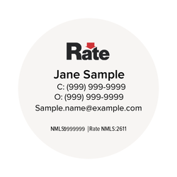 Image of 2" x 2" Circle Sticker (Personalized)