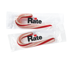 Image of Mini Candy Cane With Label
