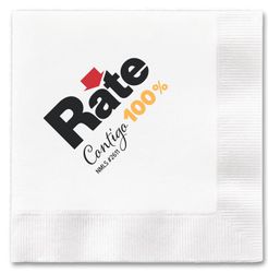 Image of White 3-Ply Luncheon Napkin - Contigo