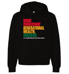 Image of BELLA+CANVAS Unisex 10-Ounce Heavyweight Pullover Hoodie - Black Excellence