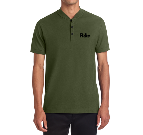 Mercer+Mettle Stretch Pique Henley image thumbnail