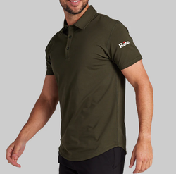 Image of BYLT Drop-Cut Polo - Forest Green