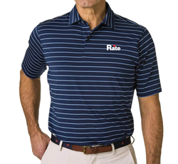 Image of Fairway & Greene Men's Faxon Stripe Polo - Marine