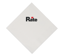 Image of Rate Beverage Napkins - (Packs of 50)