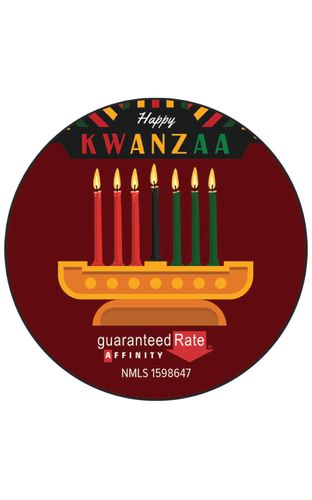 Holiday Sticker Happy Kwanza image thumbnail Holiday Sticker Happy Kwanza image thumbnail
