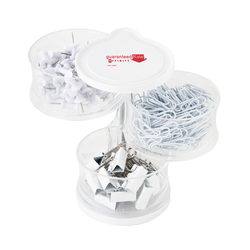Image of Tower of clips and push pins