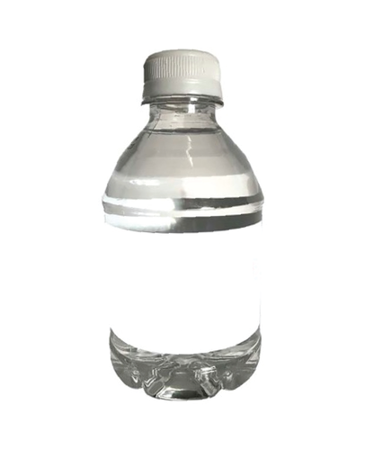 8 oz Clear Bottle with Flat Cap Personalized image thumbnail