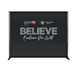 Image of Step and Repeat Backdrop - 10 x 8 GRA Believe