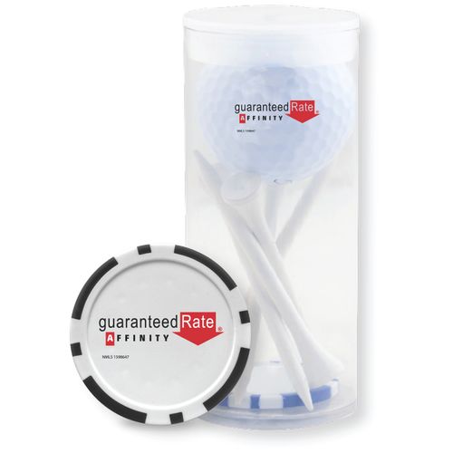 Ball Tee & Tube with Poker Chip Ball Marker image thumbnail