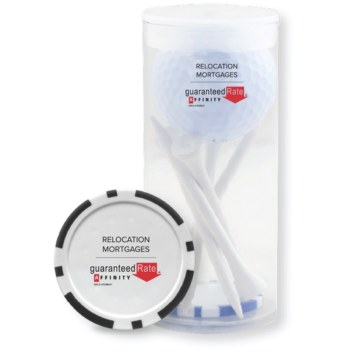 Ball Tee & Tube with Poker Chip Ball Marker image thumbnail