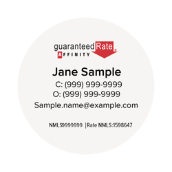 Image of 2" x 2" Circle Sticker (Personalized)