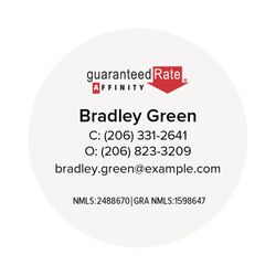 Image of 2" x 2" Circle Sticker (Personalized)