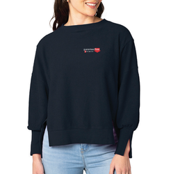 Image of Women's Camden Spliced Crew Neck Sweatshirt