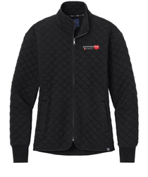 Image of Brooks Brothers Women's Diamond Quilt Full-Zip