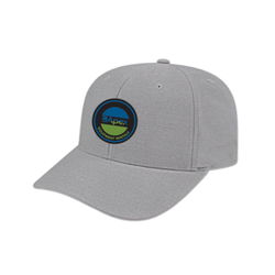 Image of Melange Snap Back Cap. - Silver