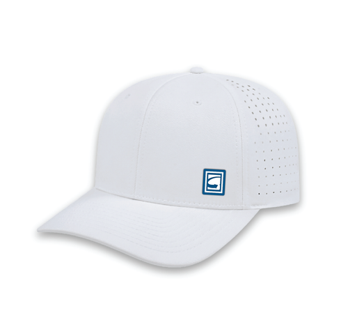 Flexfit 110® Perforated Performance Snap Back Cap - White image thumbnail