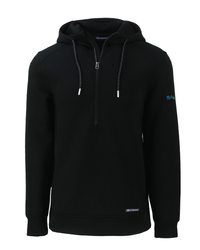 Image of Cutter & Buck Roam Eco Half Zip Recycled Mens Hooded Pull...