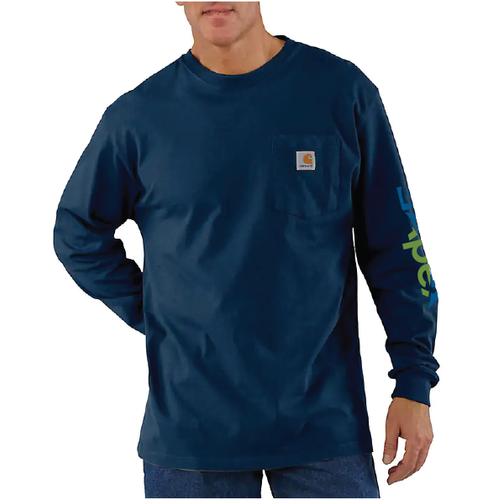 Carhartt Workwear Pocket Long-Sleeve T-Shirt w/Big Logo image thumbnail