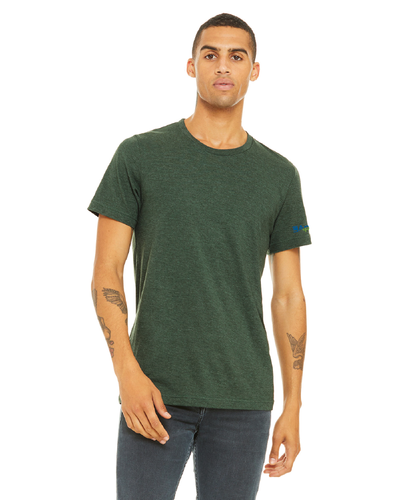Bella+Canvas Unisex Heather CVC T-Shirt w/Sleeve Logo image thumbnail
