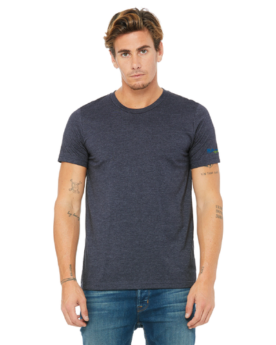 Bella+Canvas Unisex Heather CVC T-Shirt w/Sleeve Logo image thumbnail