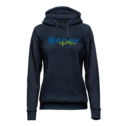 Women's Monashee Fleece Pullover Hoody Navy w/Full Front Logo image thumbnail