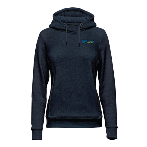 Women's Monashee Fleece Pullover Hoody Navy w/Embroidered Logo image thumbnail