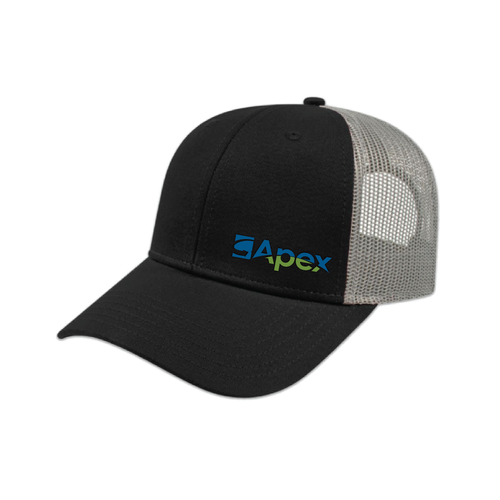 Low Profile Trucker Mesh Back Cap - Back/Grey image thumbnail