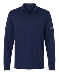 Image of Men's Textured Stripe Quarter-Zip Pullover