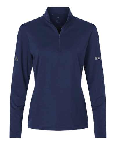 Women's Textured Stripe Quarter-Zip Pullover image thumbnail