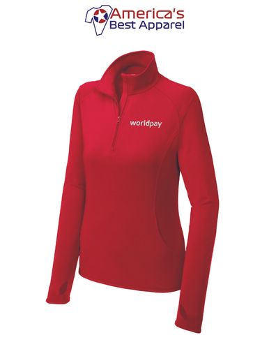Sport-Tek® Ladies Sport-Wick® Stretch 1/4-Zip Pullover LST850 image thumbnail