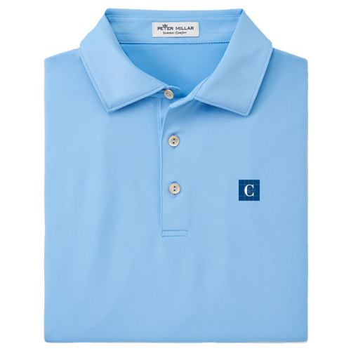 Peter Millar Men's Solid Performance Polo - Self Collar image thumbnail