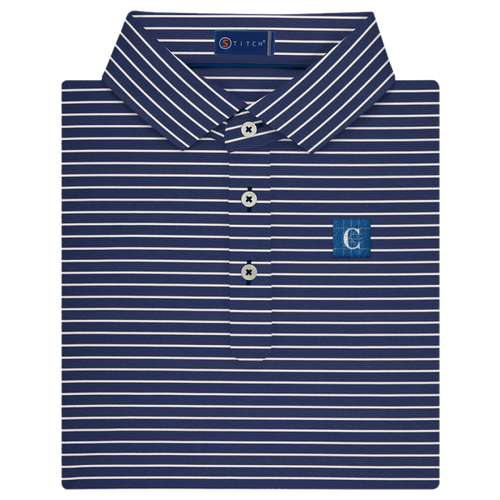 STITCH Men's Polo Bleeker Stripe Stitch Navy image thumbnail