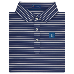 Image of STITCH Men's Polo Bleeker Stripe Stitch Navy