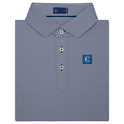 STITCH Men's Polo Atlantic Stripe Navy image thumbnail