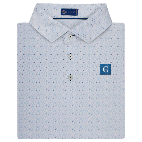 Stitch Men's Oyster Catcher Polo in Bluebell image thumbnail