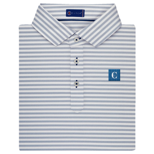 Stitch Men's Club Stripe Polo in Zen Blue image thumbnail