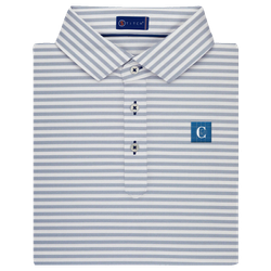 Image of Stitch Men's Club Stripe Polo in Zen Blue