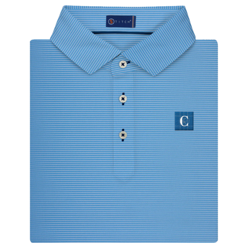 Stitch Men's Atlantic Stripe Polo in Blue Orchid image thumbnail