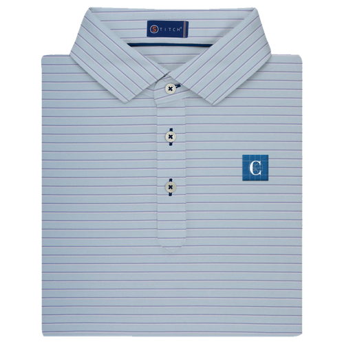 Stitch Men's Bleecker Stripe Polo in Nantucket Breeze image thumbnail