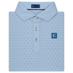 Image of Stitch Men's Solid Dot Polo in Nantucket Breeze