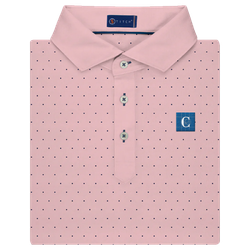 Image of Stitch Men's Solid Dot Polo in Digital Pink