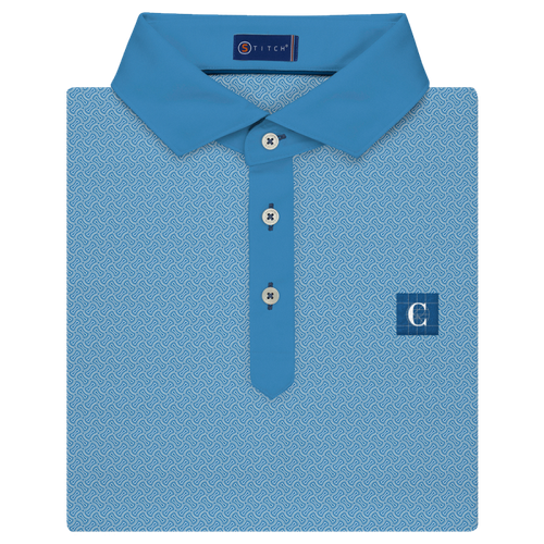 Stitch Men’s 12th Pond Polo in Bluebell image thumbnail