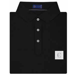 Image of STITCH Men's Polo Solid Pique Black