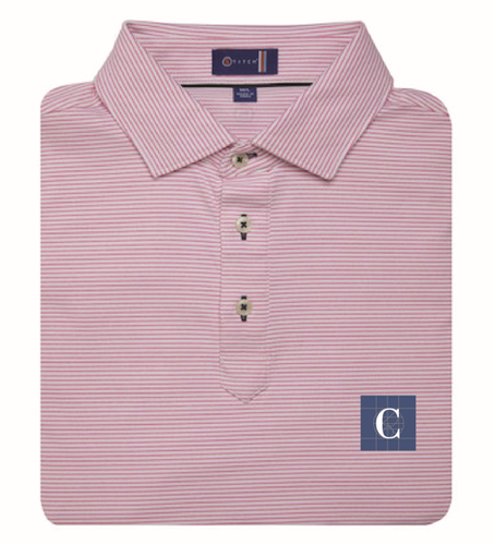 STITCH Men's Barclay Stripe Polo Jazz Berry image thumbnail